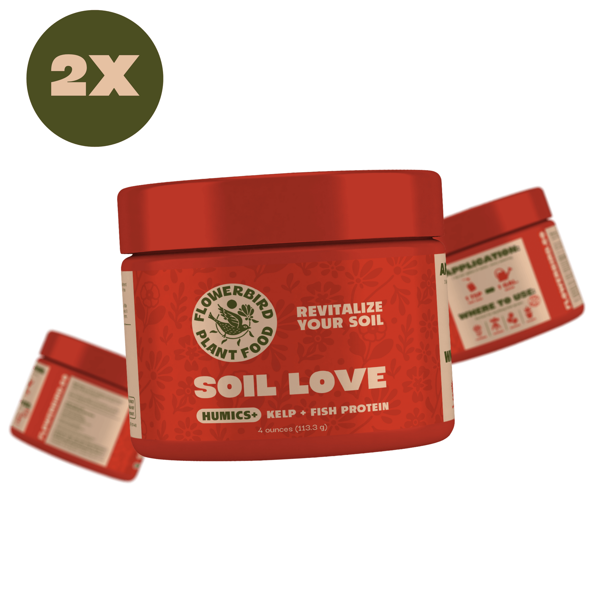 Flowerbird Soil Love 2 Pack | Flowerbird